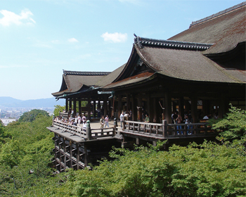 京都清水寺 本堂 舞台