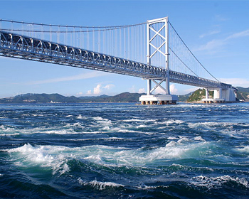 徳島県 大鳴門橋と鳴門海峡